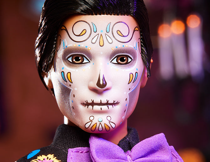 2024 ÚJ BARBIE DIA DE MUERTOS GYŰJTŐ RÓZSASZÍN/FEKETE BABA