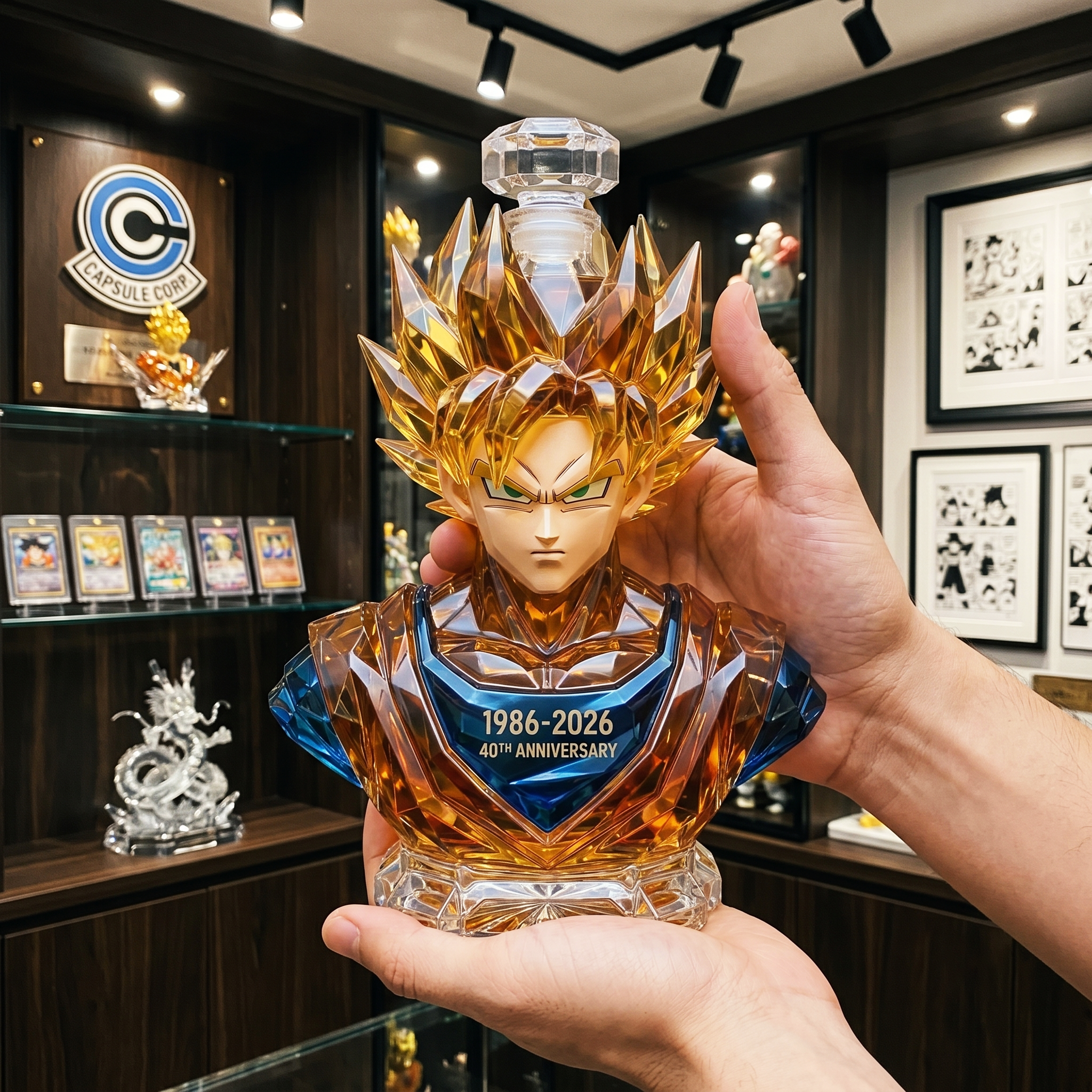 Goku 1986-2026 40th Anniversary Whisky Bottle