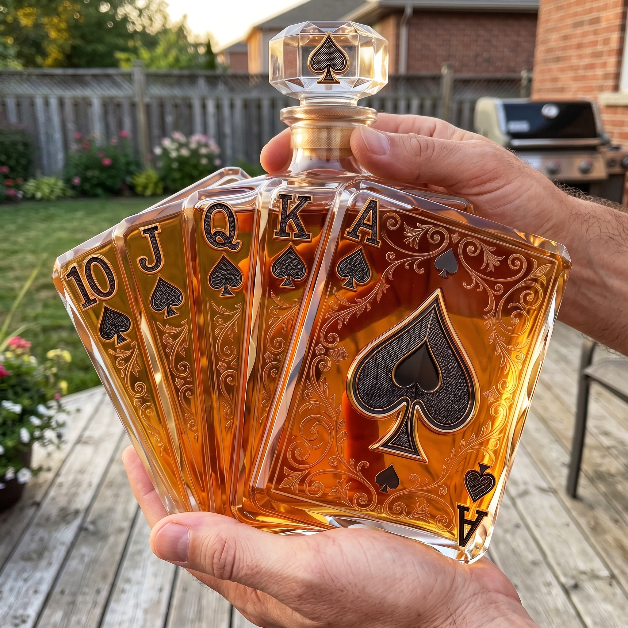The Royal Flush Whisky Decanter