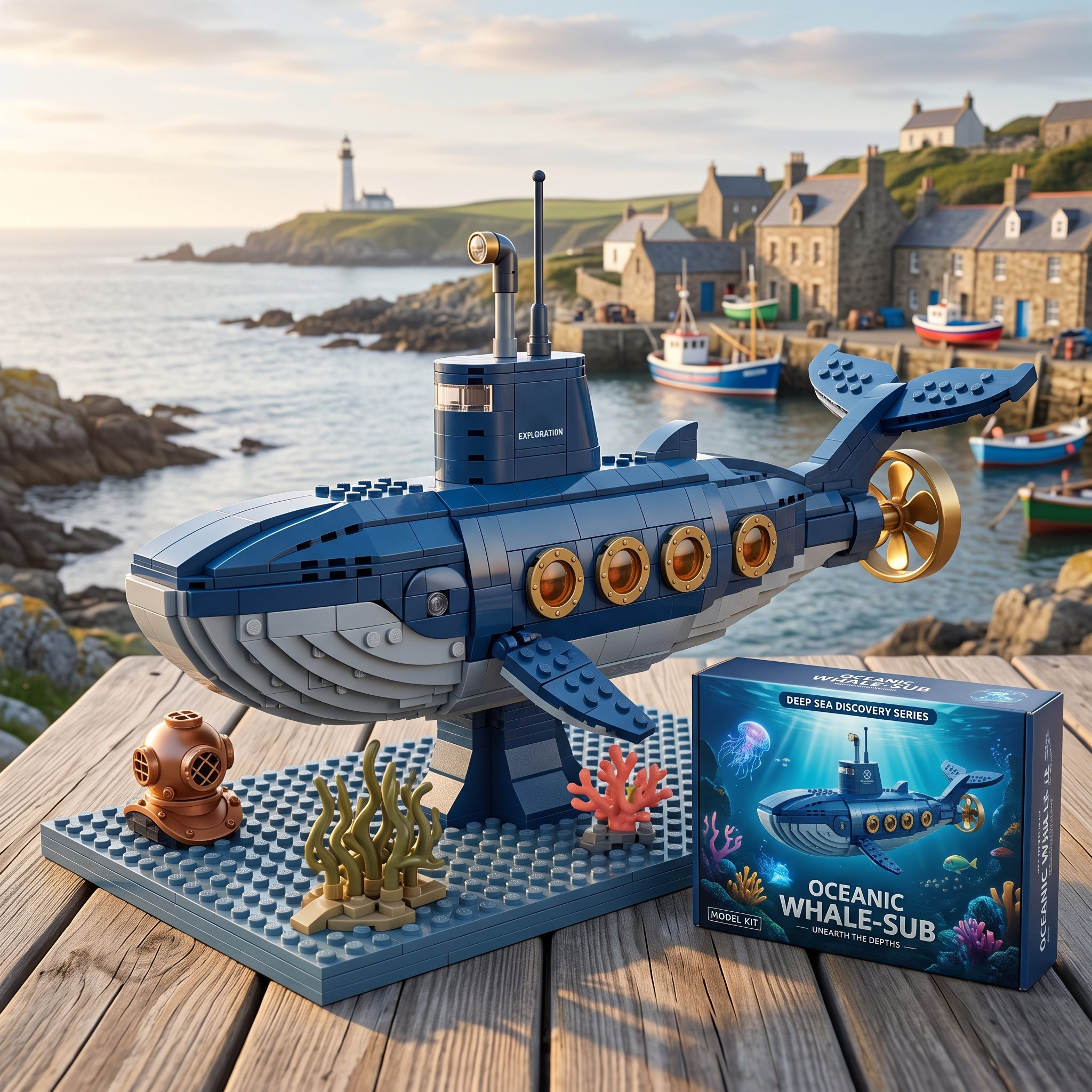 Leviathan Explorer Submarine Building Blocks