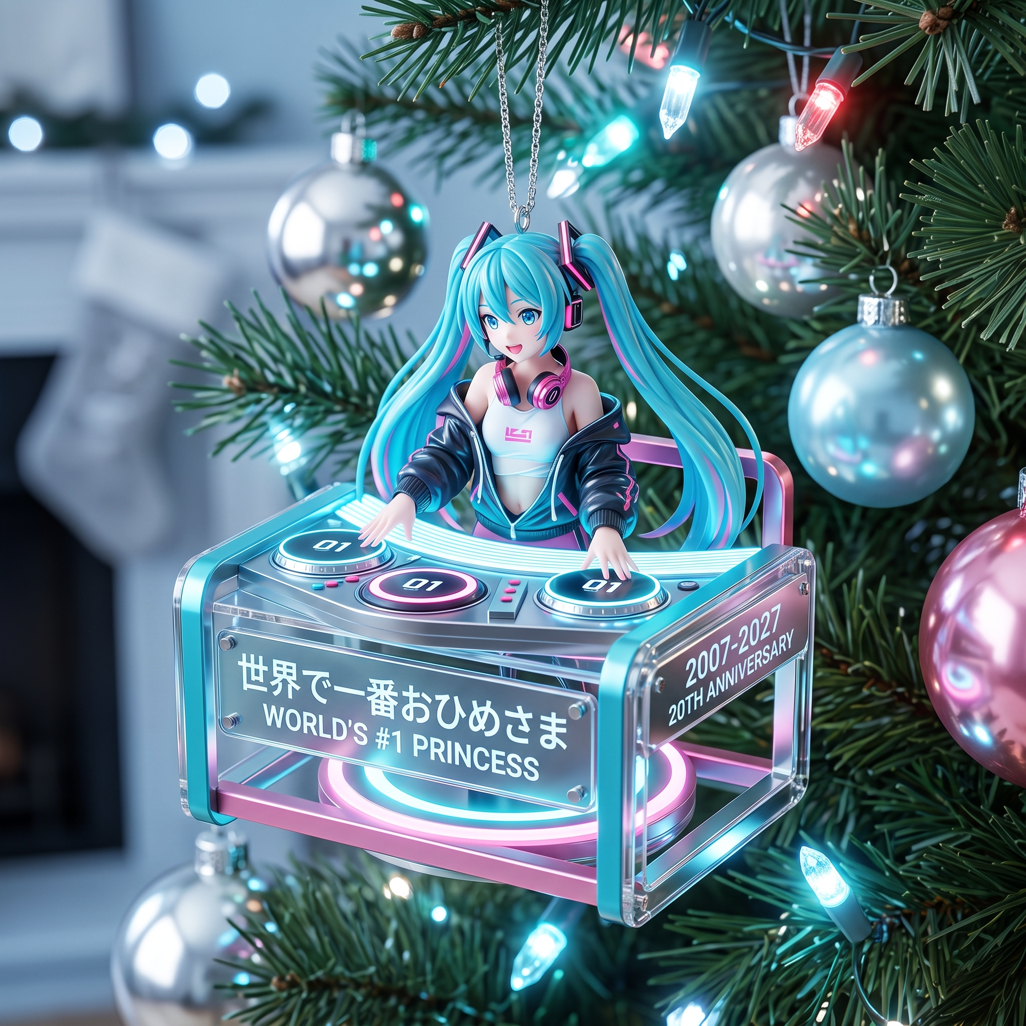 Miku 2007–2027 20th Anniversary Christmas Ornament