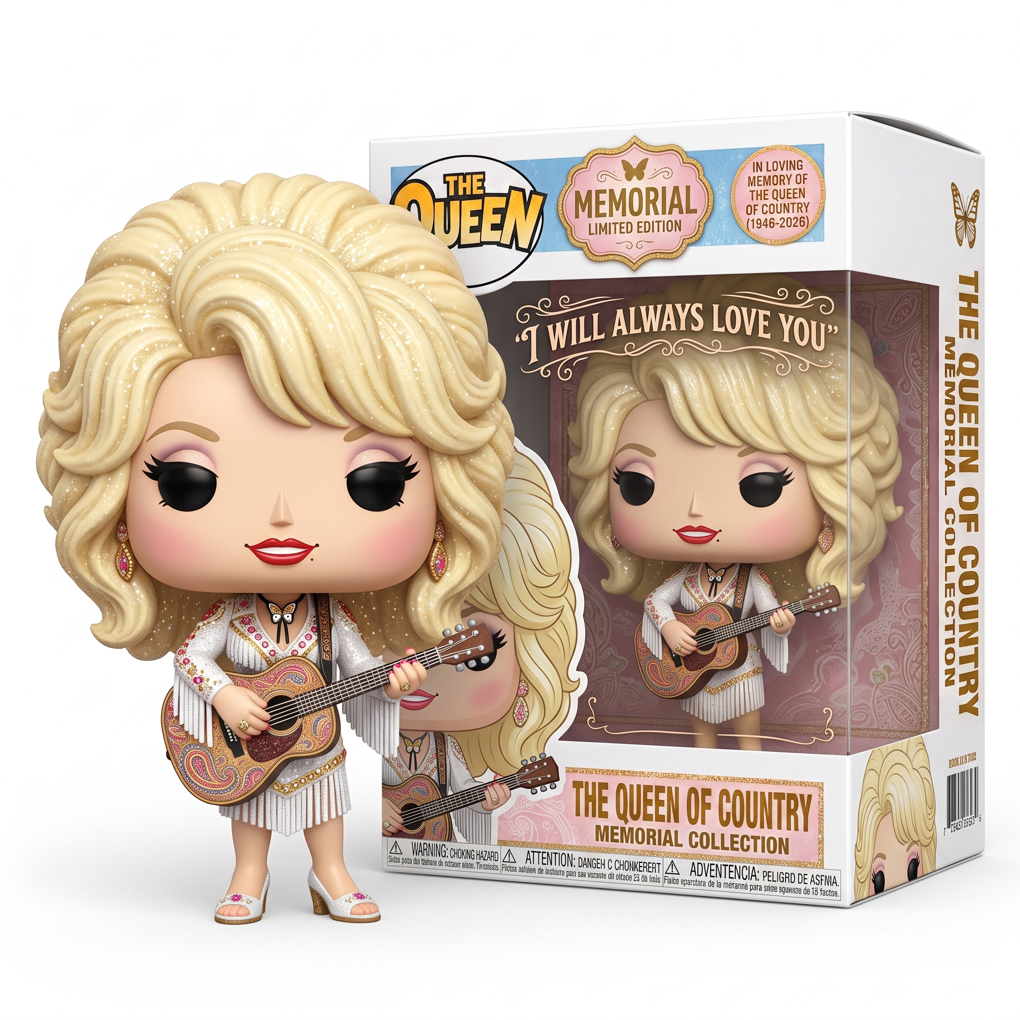 IN LOVING MEMORY OF THE QUEEN OF COUNTRY (1946-2026) Dolls