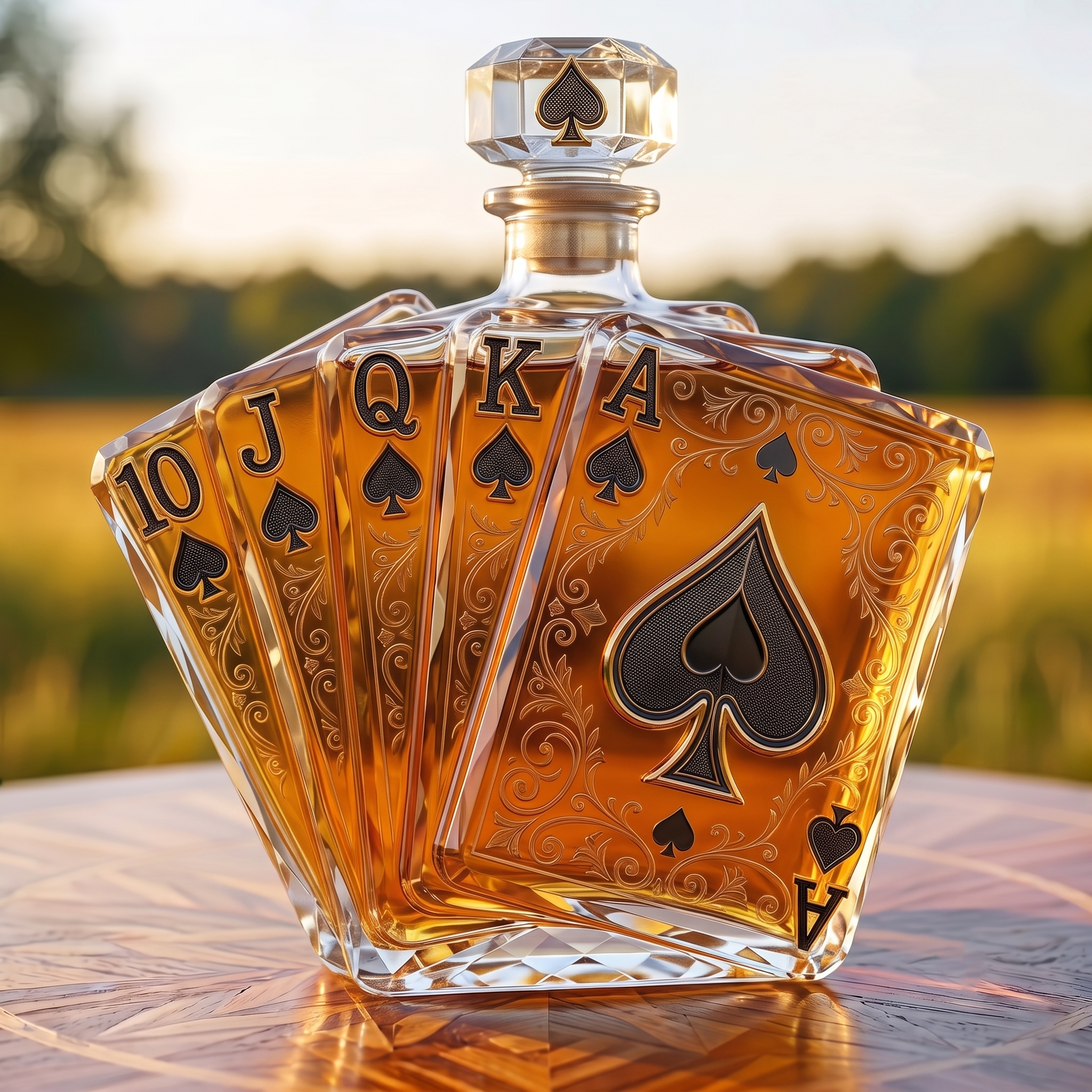 The Royal Flush Whisky Decanter