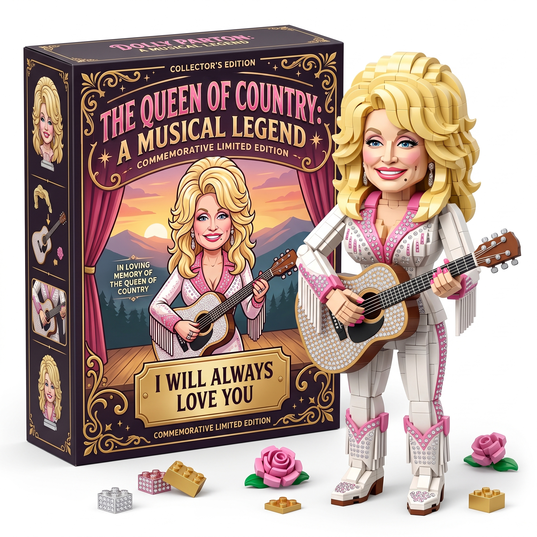IN LOVING MEMORY OF THE QUEEN OF COUNTRY (1946-2026) Building Blocks