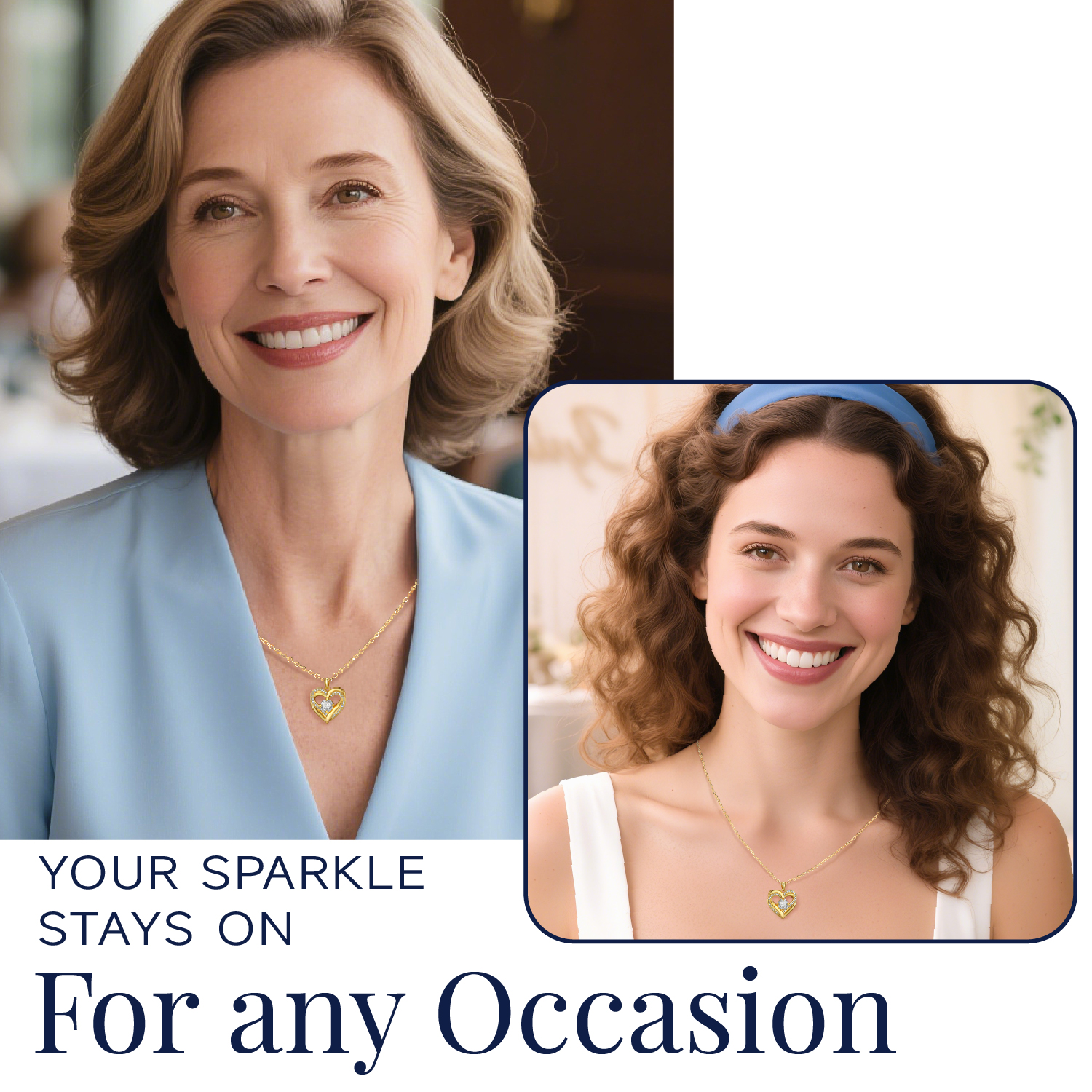 Momentwish 1 Carat Moissanite Heart Necklace for Women Simulated Diamond Sterling Silver Necklace Gifts for Her