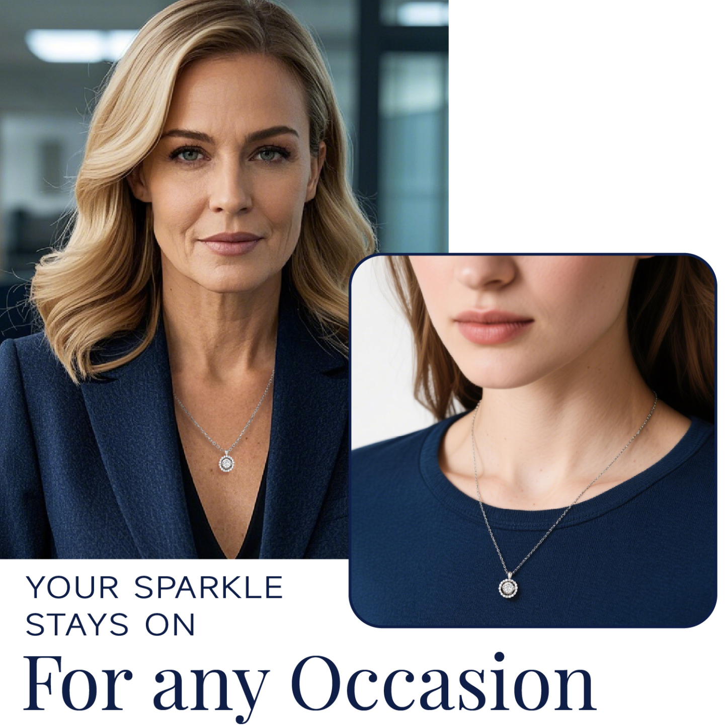 MomentWish 1 Carat Moissanite Halo Dancing Pendant Necklace for Women Simulated Diamond Sterling Silver Sparkling Gift for Her