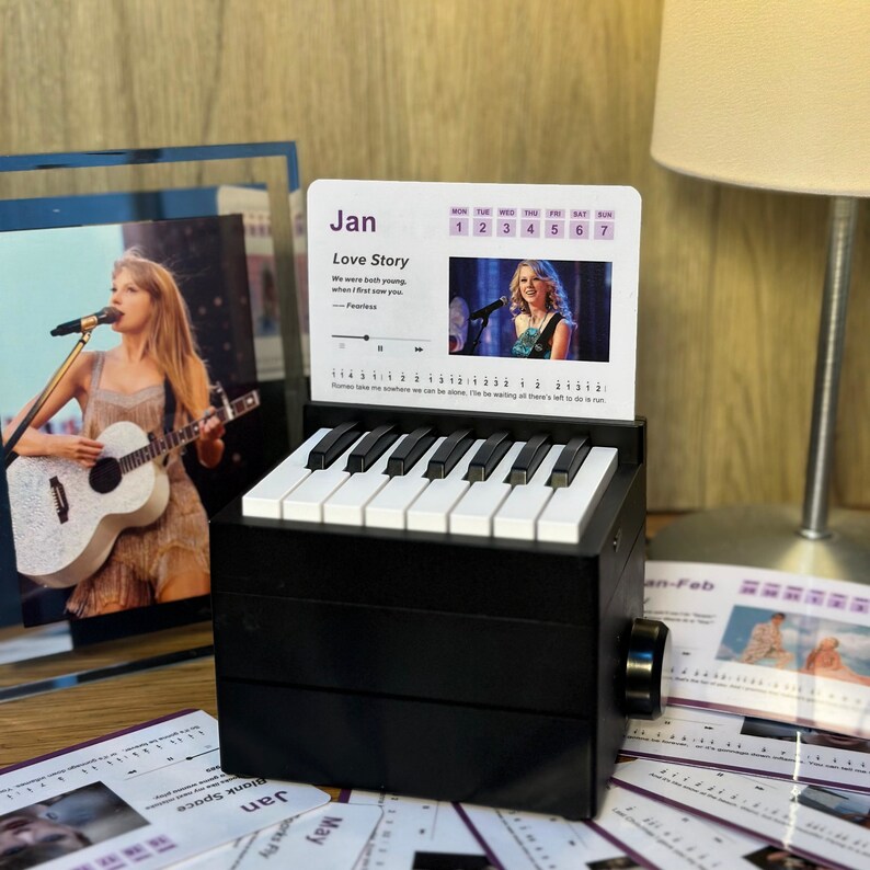 Taylor Swift Piano Calendar 2024 with Music Sheets