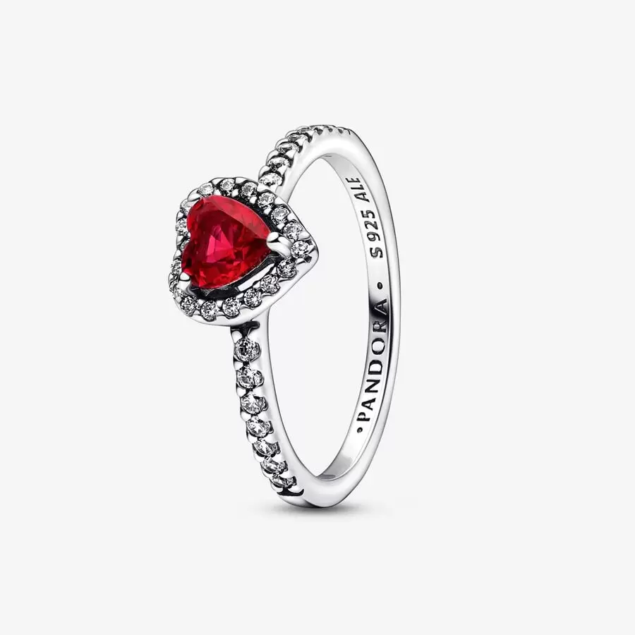 Elevated Red Heart Ring-JewelrYowns