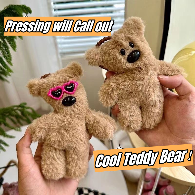 Super cool Mr. Bean teddy bear can squeak