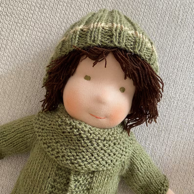 Handmade Waldorf Boy Doll - Mason