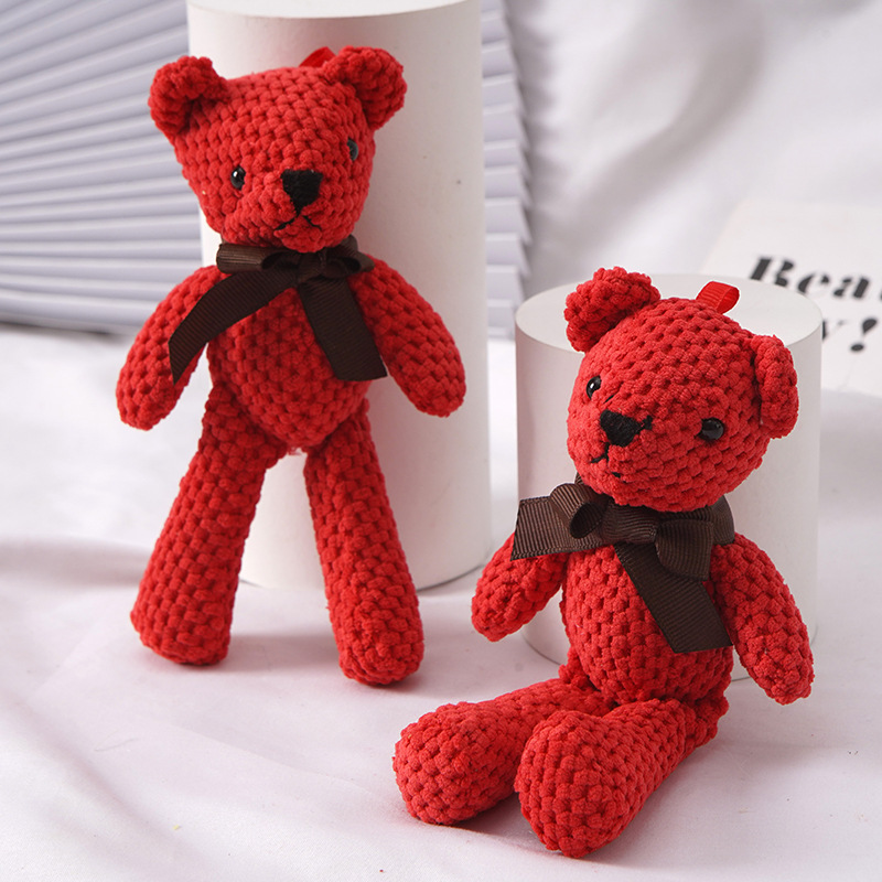16cm Soft Bear Plush Toys Cute bear Pendant Dolls