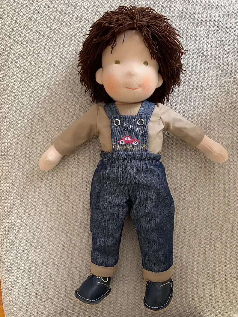 Handmade Waldorf Boy Doll - Logan