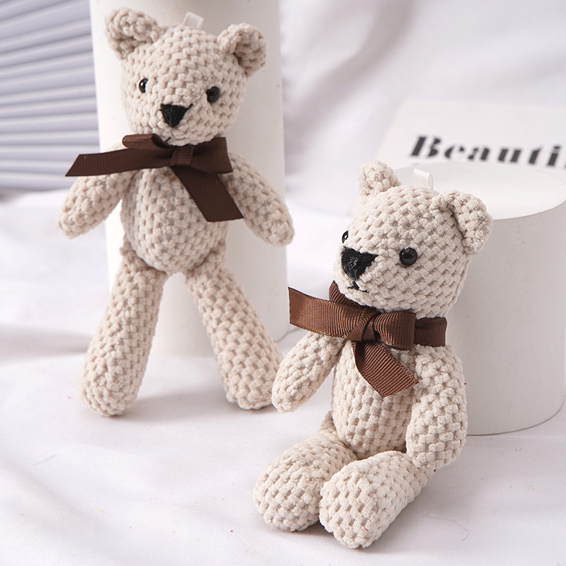16cm Soft Bear Plush Toys Cute bear Pendant Dolls