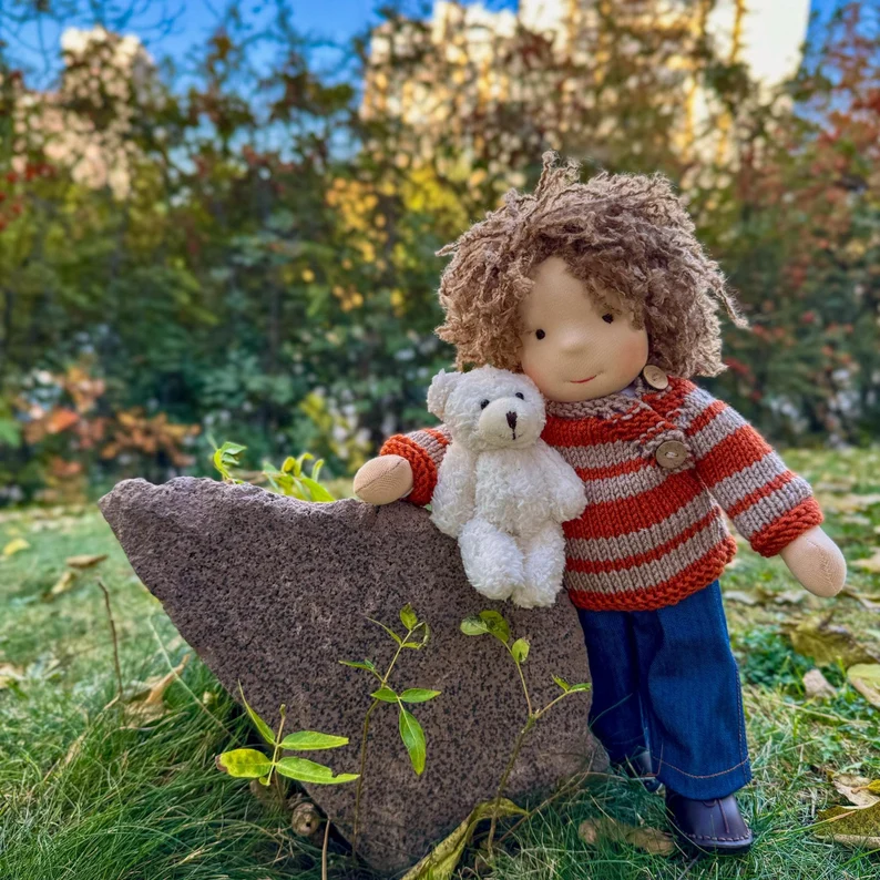 Handmade Waldorf Boy Doll - Liam