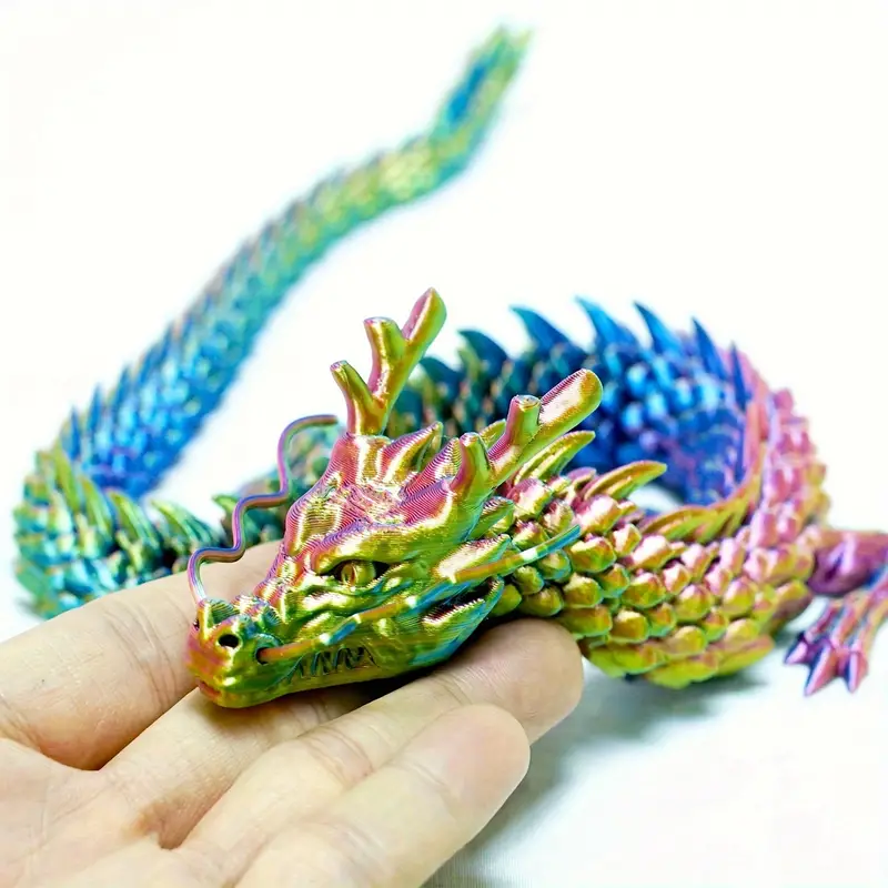 3D Printed All-in-one Shape Chinese Dragon