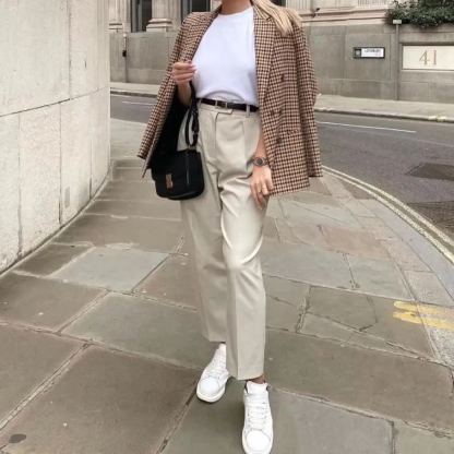 Womens Casual Blazer Jacket  Long Sleeve Work 0ffice Blazer Lapel Open Front Jacket