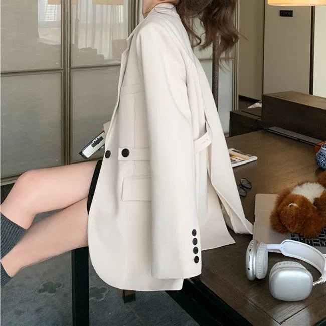 Casual Loose Fitting Suit Jacket For Women