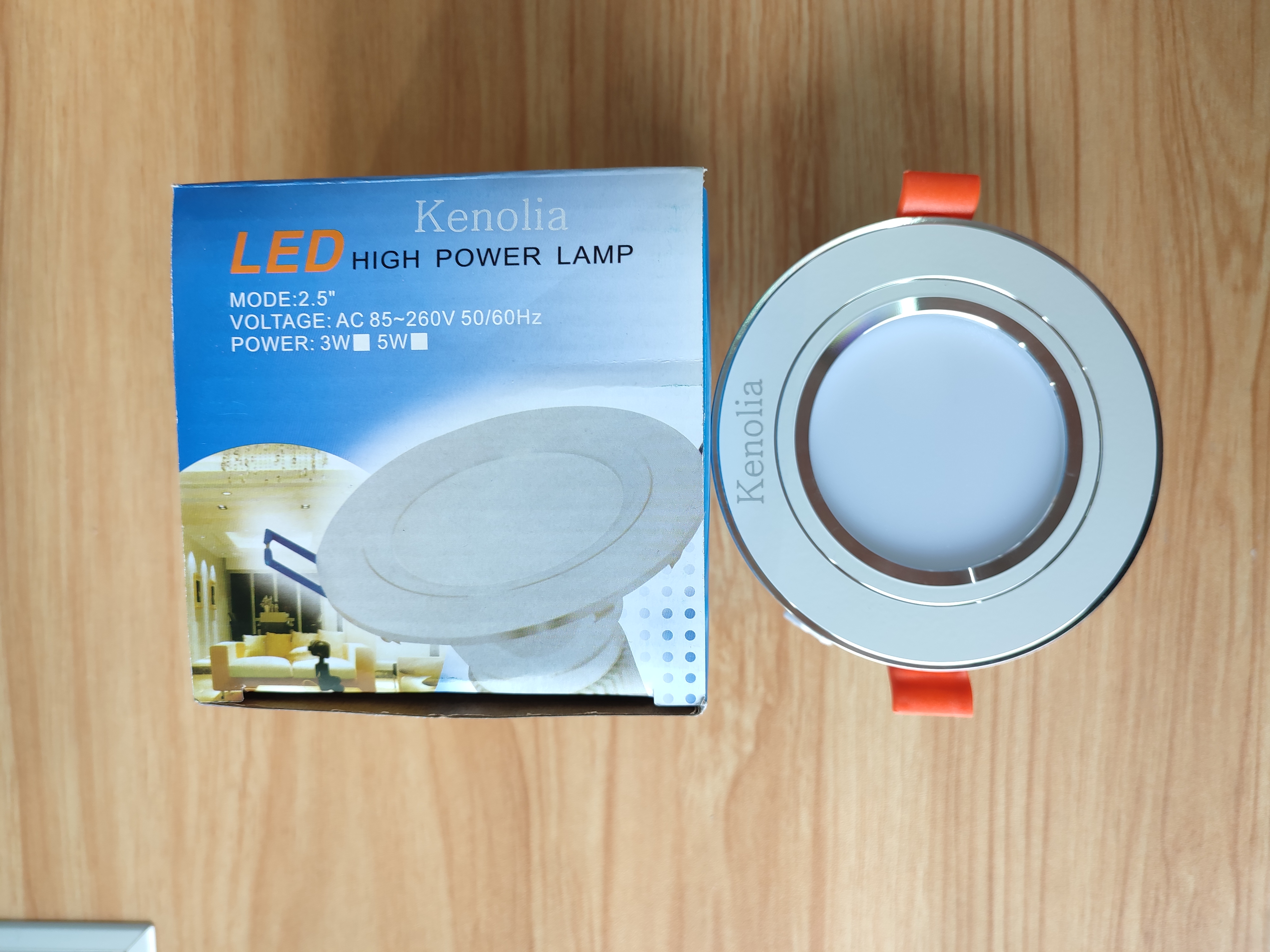 Kenolia Power Lamp White Flush Mount Lighting