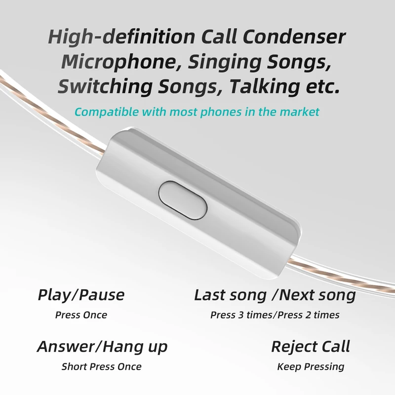 ZENX G1 wired headset in ear monitor music DJ Bass cellphones game earbuds earphone with microphone HiFi sound system headphone