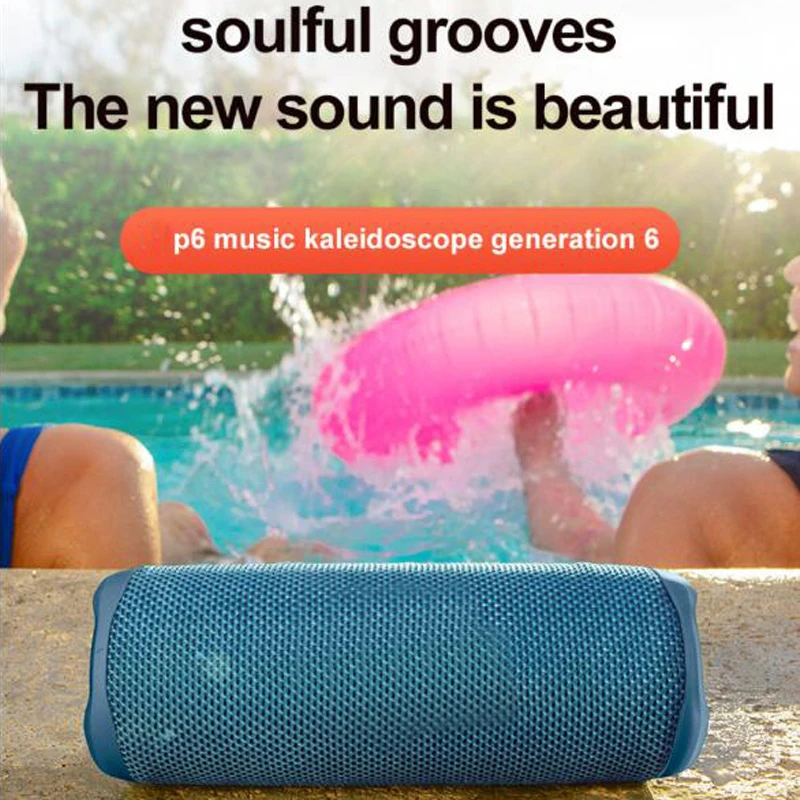 ZENX Bluetooth speaker portable IPX7 waterproof outdoor stereo bass music track independent tweeter
