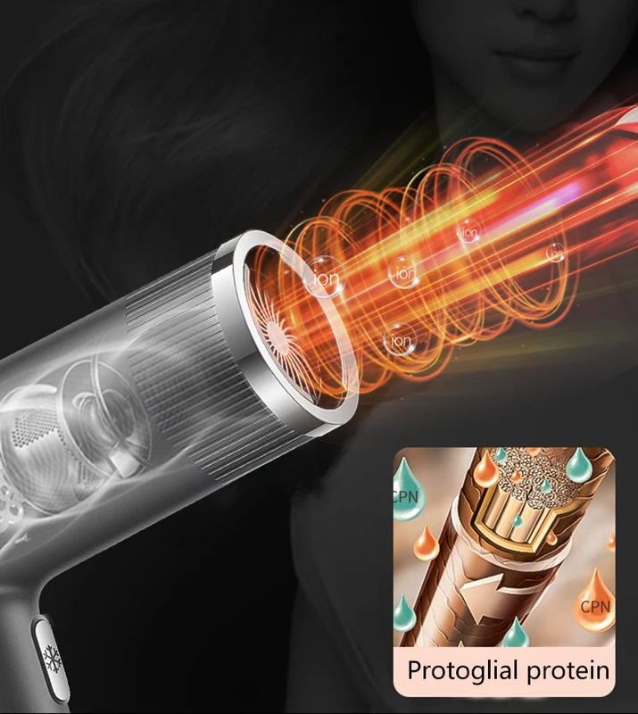 ZENX Professional Hair Dryer Infrared Negative Ionic Blow Dryer Hot&Cold Wind Salon Hair Styler Tool Hair Electric Drier Blower