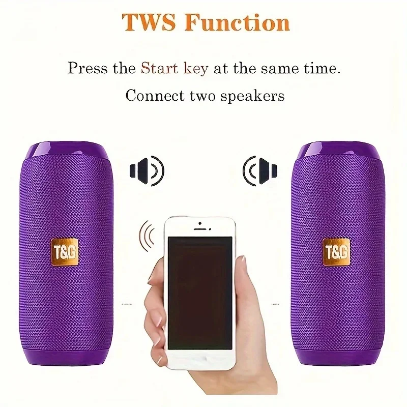 ZENX tg117 portable Bluetooth speaker outdoor wireless woofer free call/FM/TF card/USB flash drive connect mobile phone/tablet/TV