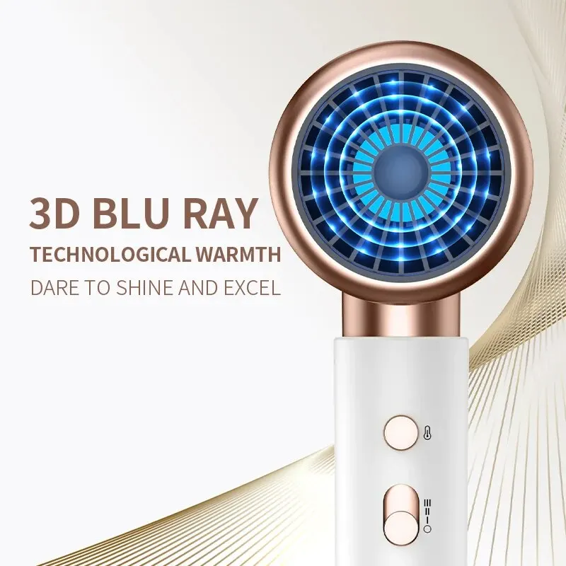 ZENX Hair Dryer, High-Speed Electric Turbine Airflow, Low Noise, Constant Temperature And Quick Drying, Suitable For Home Salons.