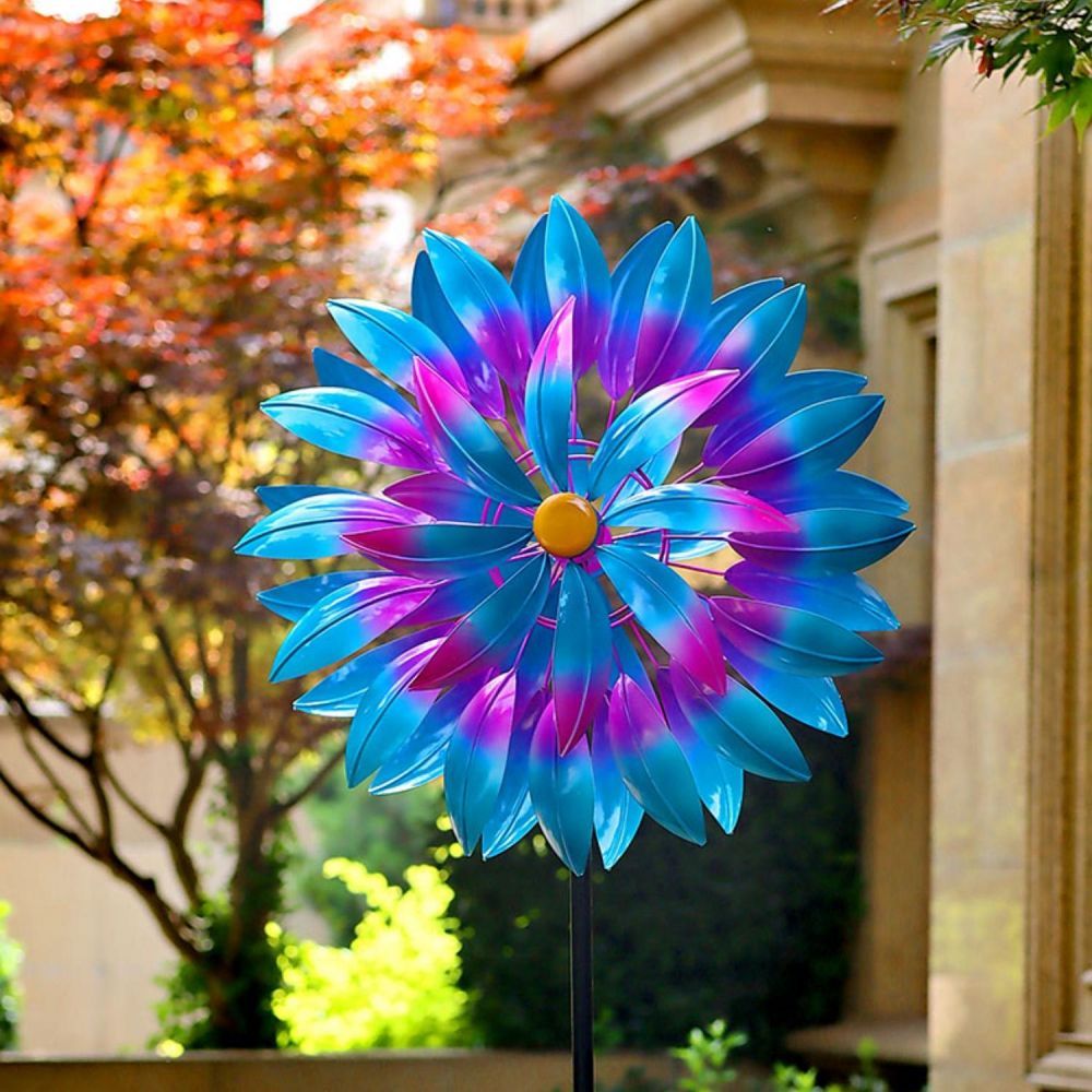 Blue Swirl Windmill