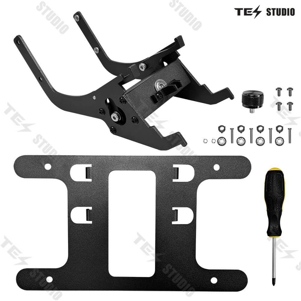 Tesstudio Model 3/Model Y License Plate Frame with Knob Lock