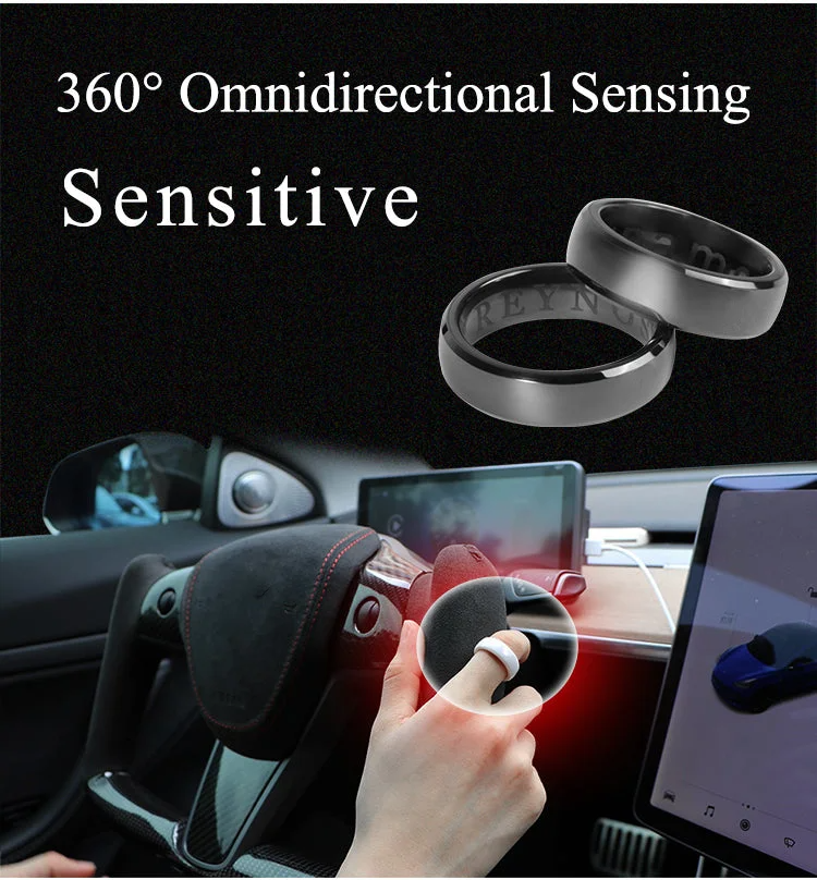 Tesstudio Tesla Model 3/Y Smart Key NFC Ceramic Keyring RFID Tech Card Key Fob Made With Original Card-Tes studioModel Y,Model 3tesla accessories