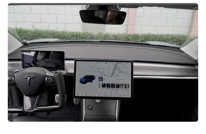 Dashboard Trim Real Dry carbon fiber Replacement kit for Tesla Model 3/Y-Tes studioModel 3,Model 3 interiortesla accessories