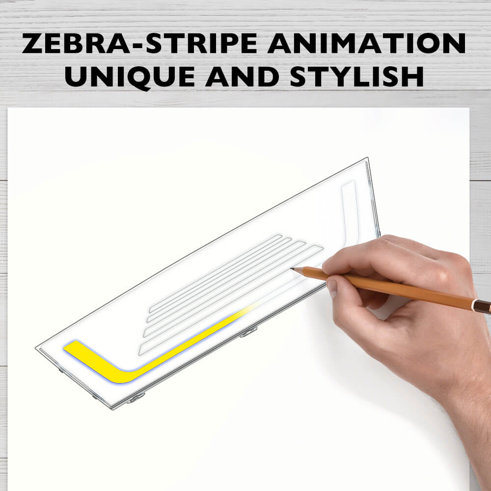 Model Y - Zebra Stripe Pilot Light-Tes studioLighting Upgrade,Model Y,Model Y Exteriortesla accessories