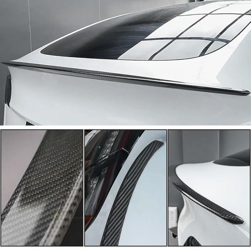 Model 3/Y Real Carbon Fiber Rear Trunk Lip Spoiler-Tes studioCarbon Fiber,Model Y,Model 3,Model 3 Exterior,Model Y Exteriortesla accessories