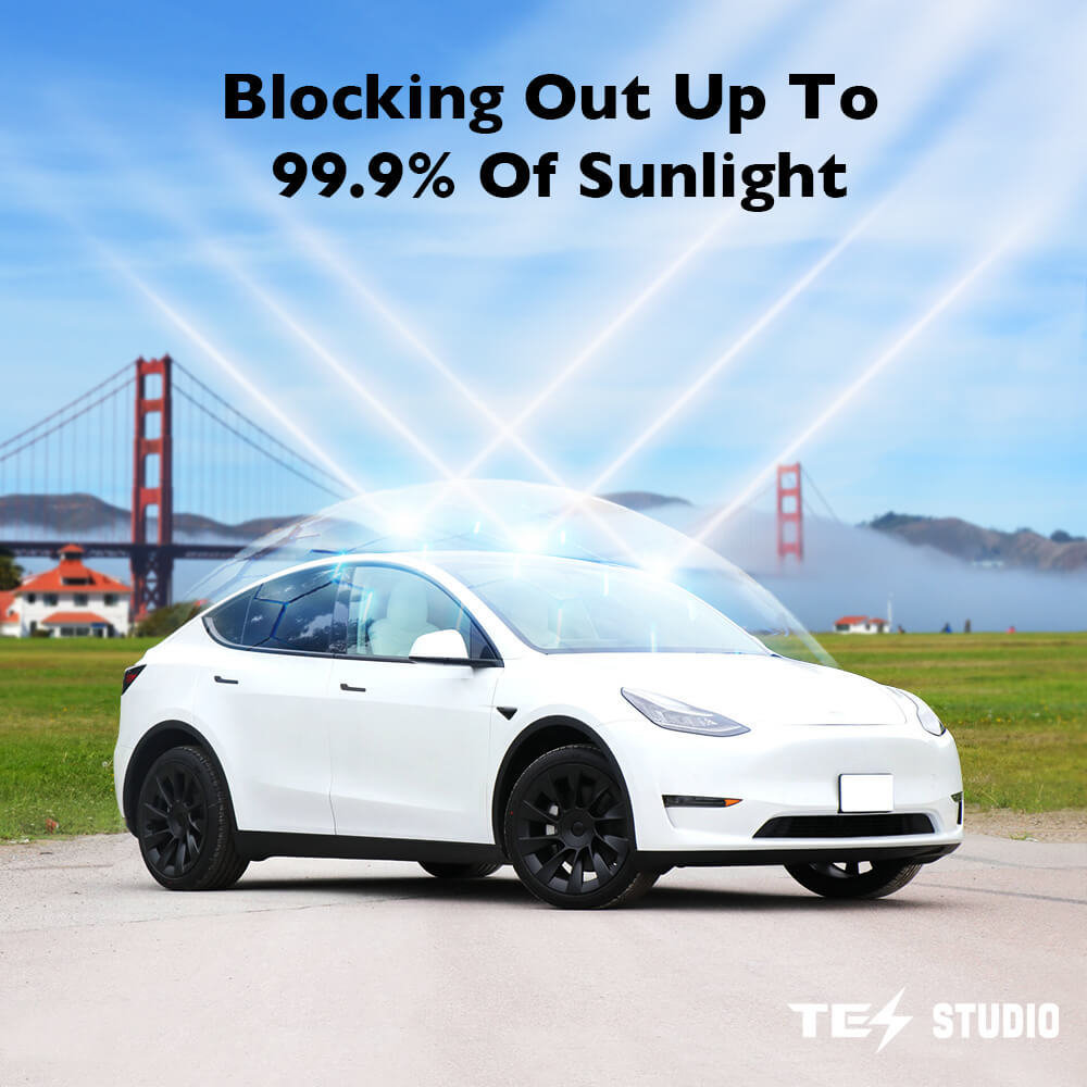 Electric Retractable Sunshade for Tesla Model Y
