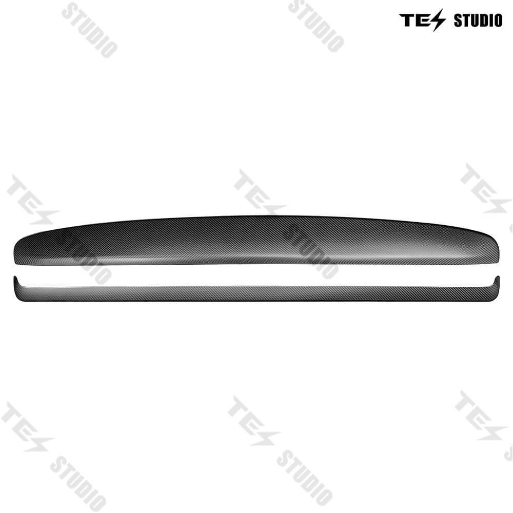 Tesstudio Tesla Dashboard Real Carbon Fiber Lightweight Trim Panel For Model 3 Highland - Elegant and Lightweight Upgrade