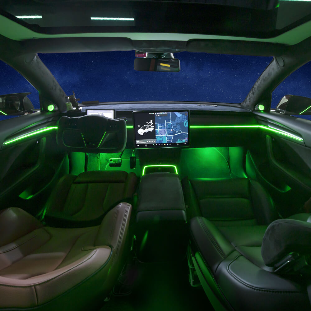 Tesstudio 2021+ Model 3/Y Laser Carving Ambient Lighting Upgrade Kit-Tes studioLighting Upgrade,Model 3,Model Y,Model Y interior,Model 3 interiortesla accessories