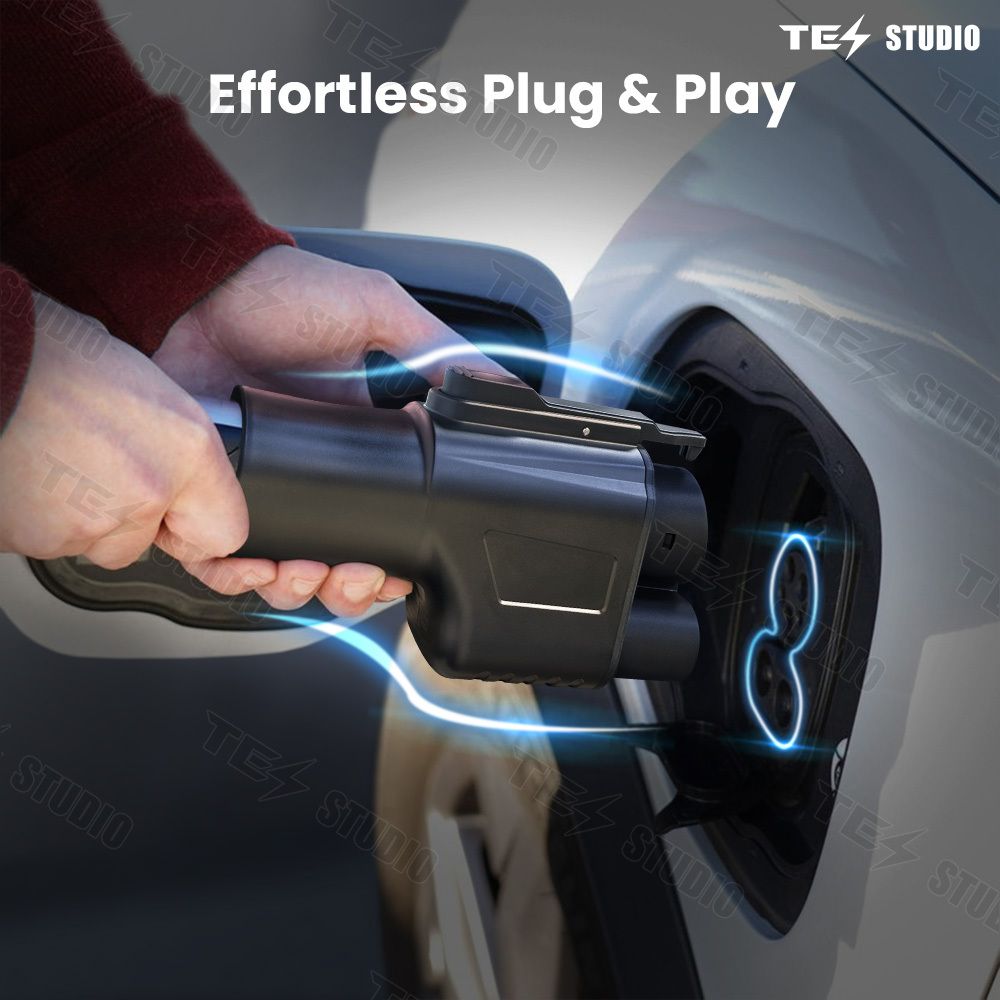 Tesstudio tesla supercharger to ccs adapter Fast Charging for DC Fast Charging and can also charge other brand electric vehicles