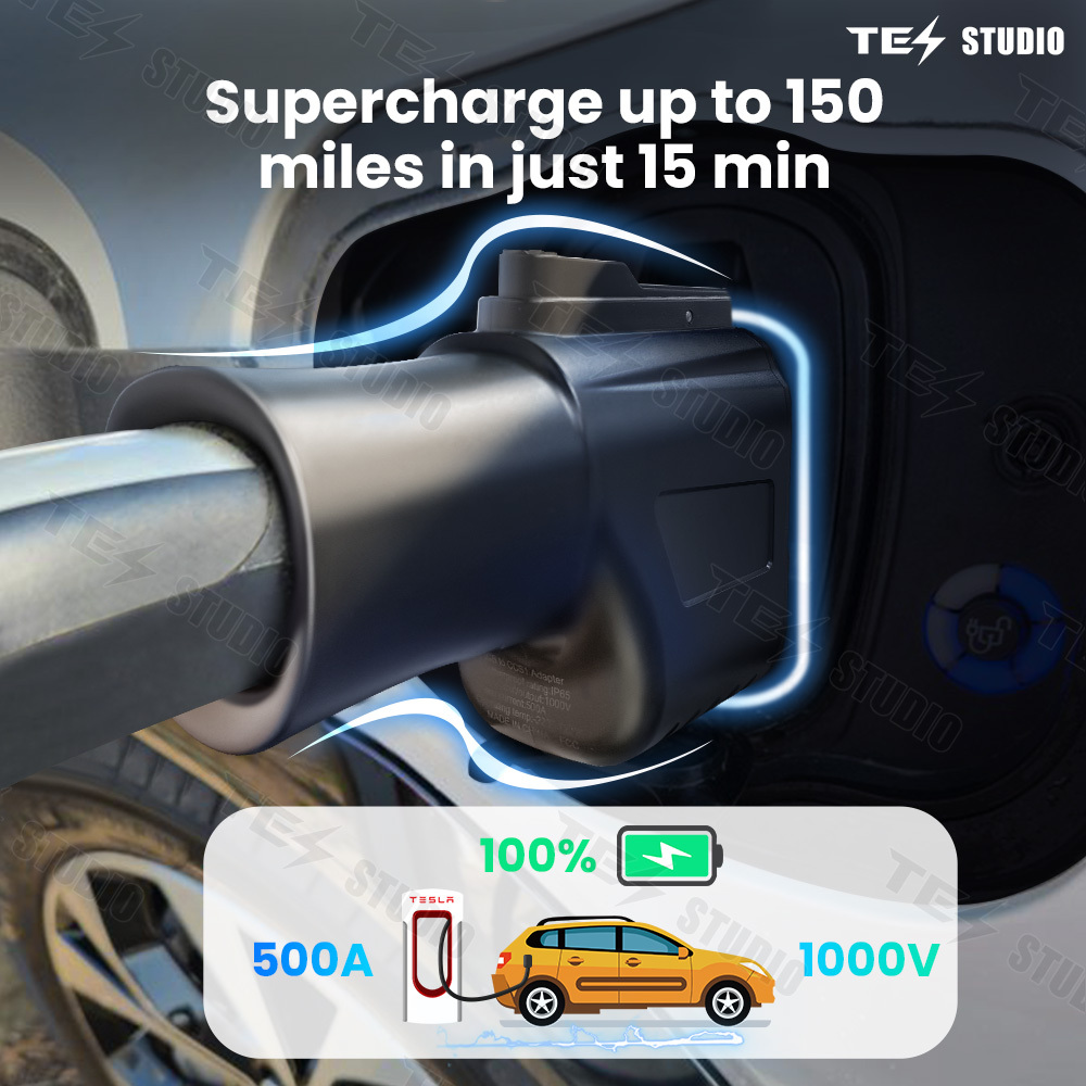 Tesstudio tesla supercharger to ccs adapter Fast Charging for DC Fast Charging and can also charge other brand electric vehicles