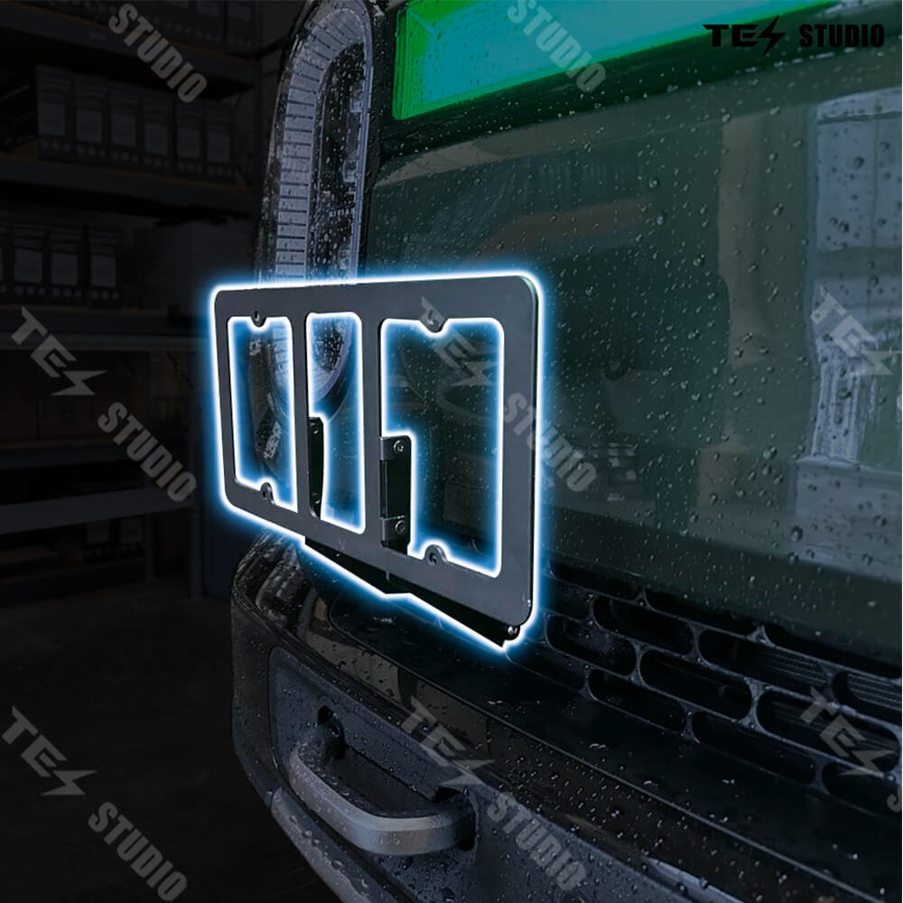 Tesstudio Rivian License Plate Mount | Rivian R1T & R1S
