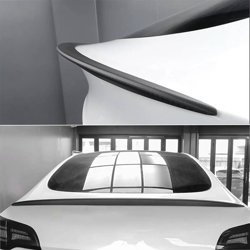 Model 3/Y Real Carbon Fiber Rear Trunk Lip Spoiler-Tes studioCarbon Fiber,Model Y,Model 3,Model 3 Exterior,Model Y Exteriortesla accessories