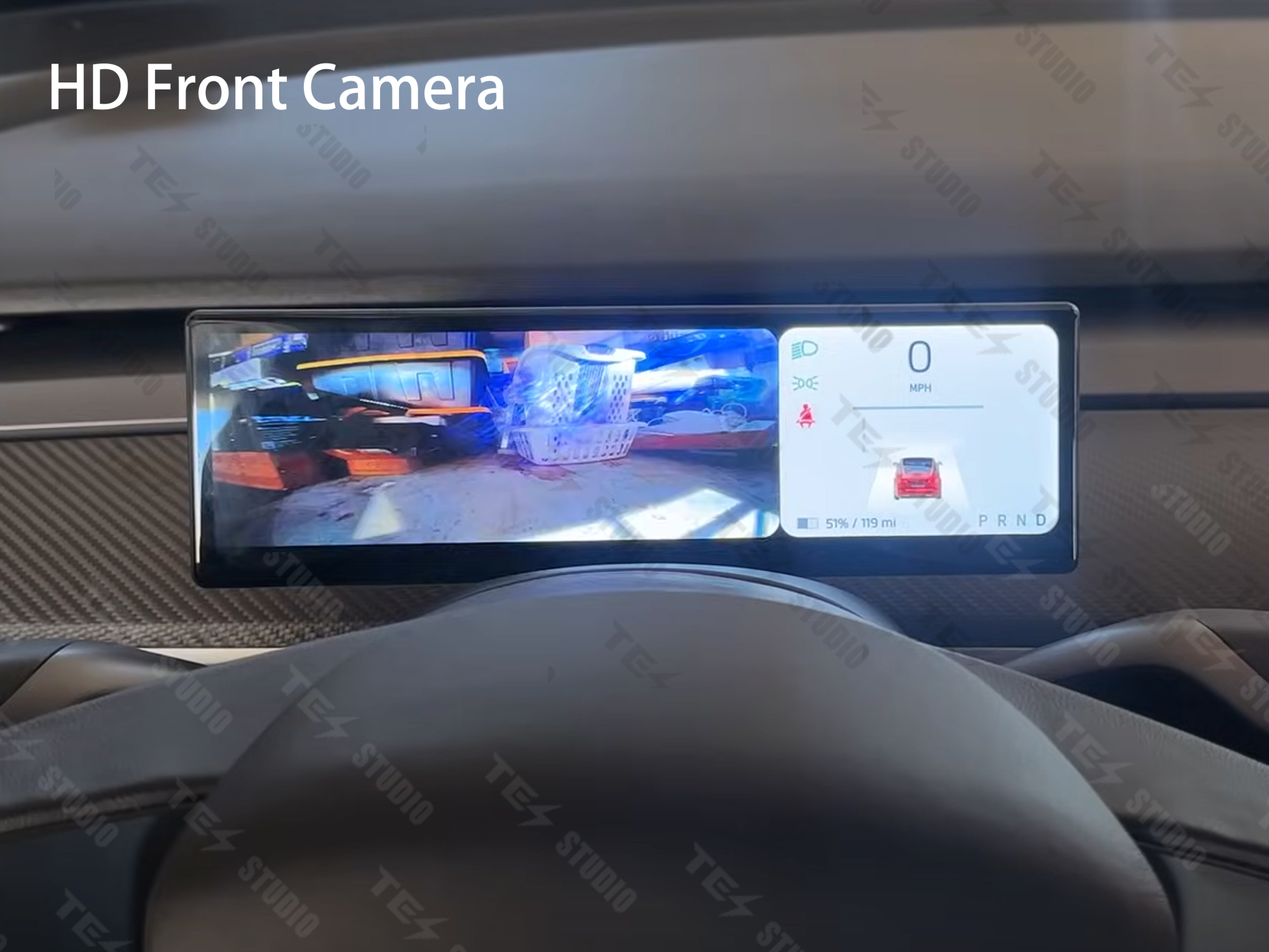 Tesstudio 8.8-Inch Touch Screen Instrument Cluster for Tesla Model 3/Y