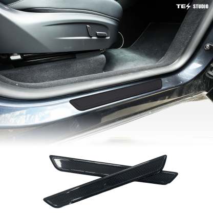 Tesla Model Y Juniper Door Sill Protector Door Sill Threshold Scuff Plate Trim Tesstudio? 4Pcs