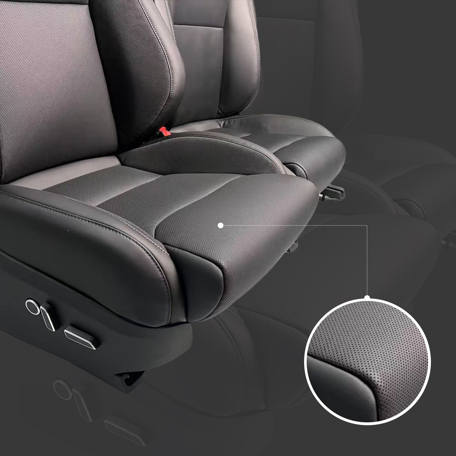 Tesla Accessories Model S/X Performance Seats Tesla Leather Seat Covers Tesstudio&reg;