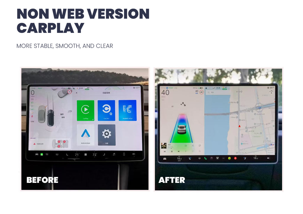 Tesla Model 3 / 3 Highland Model Y / Y Juniper Center Control Screen CarPlay Auto Decode Module Tesstudio?