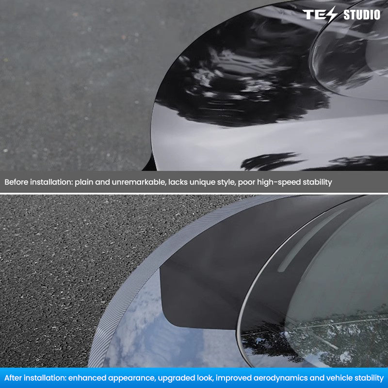 Tesla Model Model Y Juniper Carbon Fiber Tail Spoiler Trunk Spoiler Wing Tesstudio?