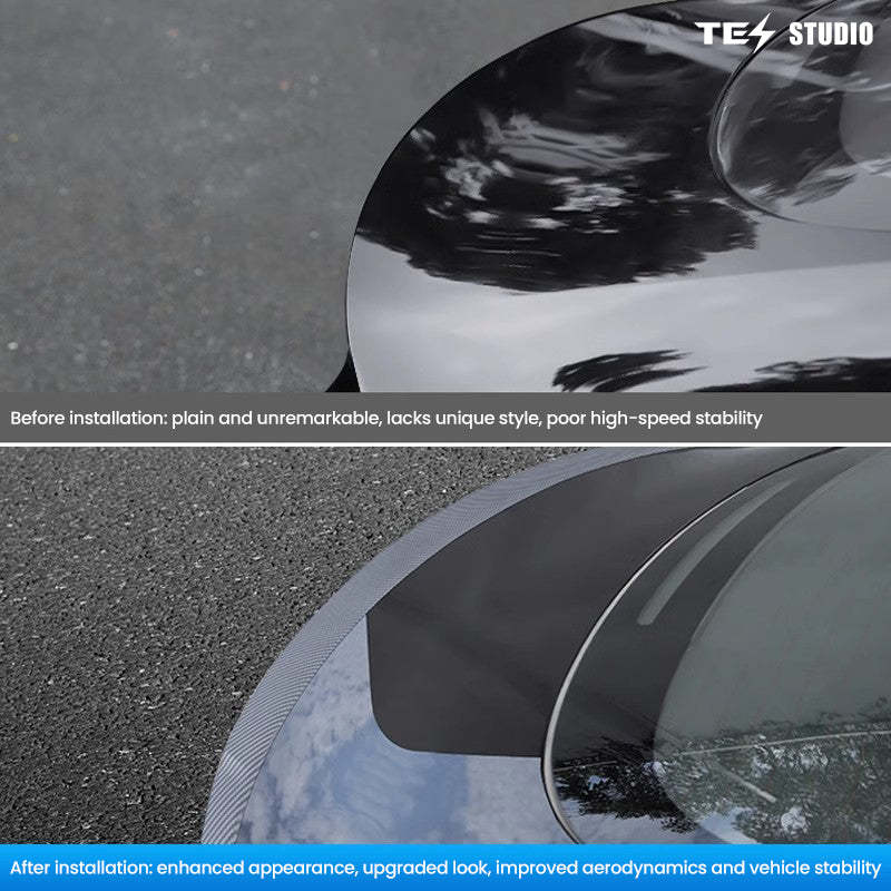 Tesla Model Model Y Juniper Carbon Fiber Tail Spoiler Trunk Spoiler Wing Tesstudio?