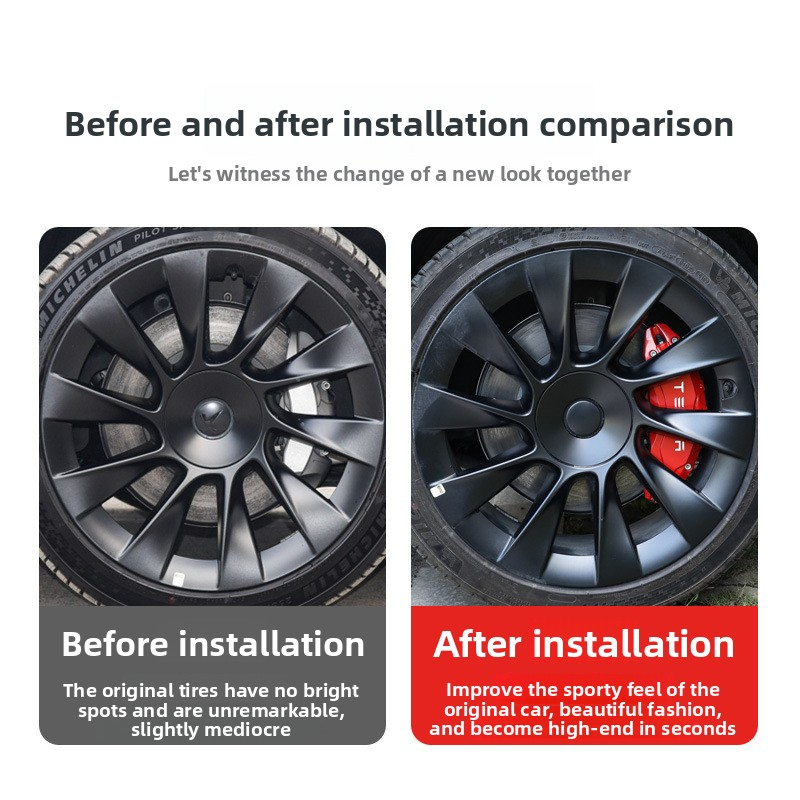 Tesla Model 3/3 Highland Model Y/Y Juniper Brake Caliper Covers Tesstudio? ��4pcs��