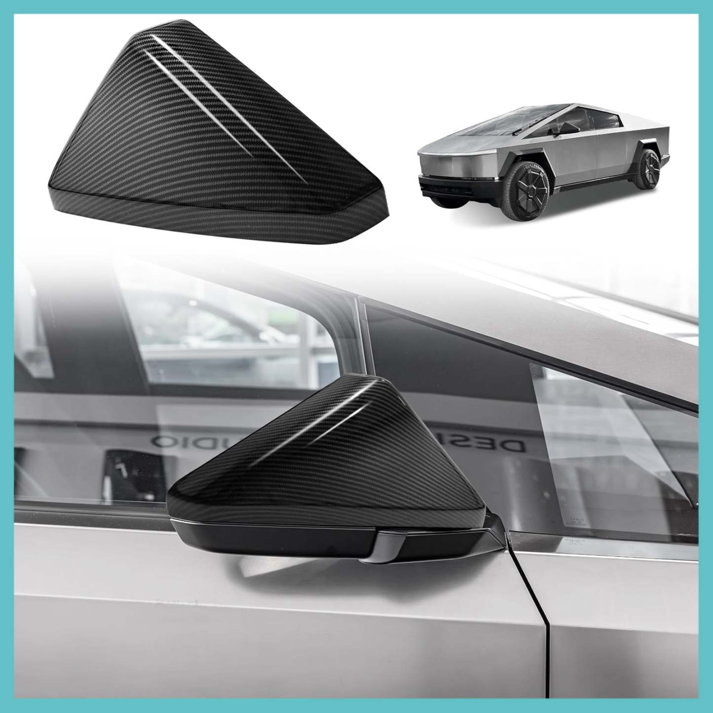 Tesstudio Side Mirror Covers for Cybertruck