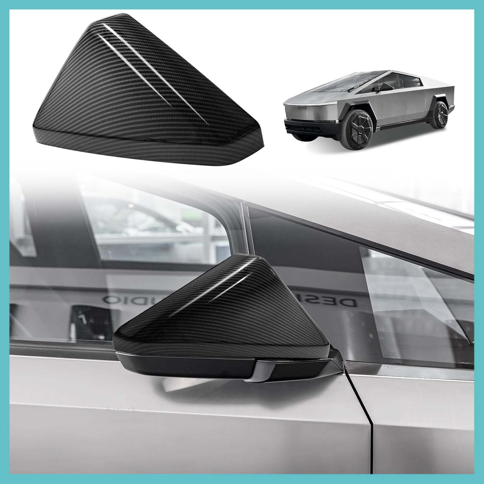 Tesstudio Side Mirror Covers for Cybertruck