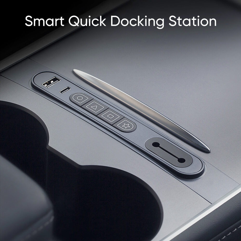Tesstudio 2021+ Model 3/Y Smart Control Expansion Dock: Enhanced Interior Functionality-Tes studioInterior,Model 3 Highland interior,Model Y interior,Model 3 interior,Model 3 Highland,Model 3,Model Ytesla accessories